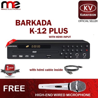 Karavision K-12 Plus Barkada Karaoke Player w/ Wired Mic
