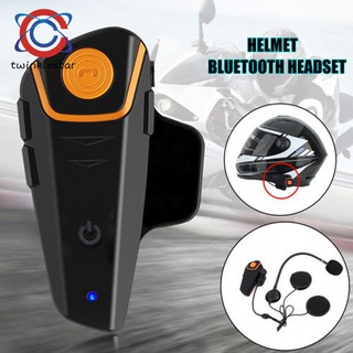 1/2Pcs Bluetooth Motorcycle Helmet Intercom Interphone 2.5mm/3.5mm Audio for Walkie Talkie MP3 GPS (1)