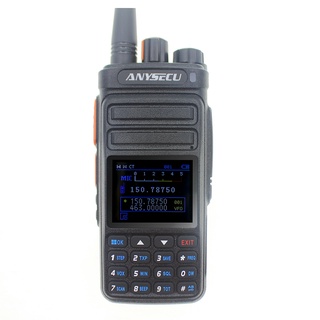 ANYSECU Dual Band/ Dual Standby Walkie Talkie 87-108MHz FM Radio 10W/1W with frequency counter func