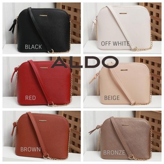 ALDO Dome Sling Bag in Plain Color Size: 22x17x10cm-(Re-Stocks)
