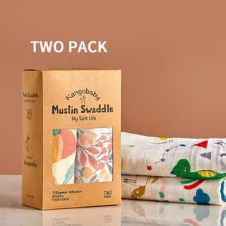 2Pieces/Set 70% Bamboo+30% Soft Cotton Baby Swaddle Wraps Cotton Baby Muslin Blankets Newborn 100% Bamboo Muslin Quilt