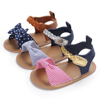Baby Girl Flip-flop Sandals Soft Shoes Anti-slip Prewalker (1)
