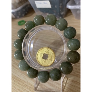COD Burmese Real Health jade stone (14mm) HQ JADEITE (1)