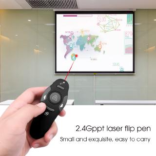 2.4G RF Wireless Presenter USB Laser Pointer PPT Power Point Presentation Remote Control 5DAr