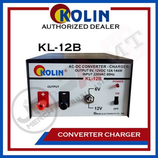 Kolin 6 & 12V 12 Ampere (KL-12B) AC-DC Converter Charger Power Supply