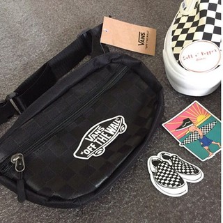 Vans Beltbag checkered black with free 3pcs sticker