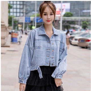 Sexy Women Denim Jacket All-Match Korean Loose Denim Jacket (3)