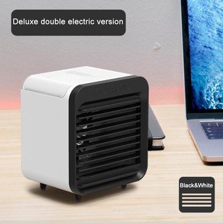 USB Air Cooler Desktop Air Conditioner Cooler Mini Portable Air Conditioner Fan Noiseless Office Bedroom Personal Air Cooler (9)