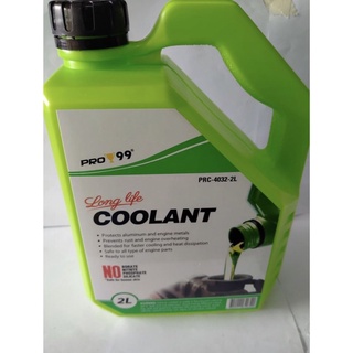 ☫☽Pro 99 Radiator coolant 2liters long life coolant Green