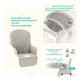 Multifunctional Portable Kids Baby Feeding Chair High Adjustable Height and Removable Legs (6)
