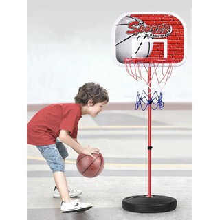 【HOORAY】 Adjustable Basketball Hoop Net Ring Wall With Stand Basketball Rack For Children #BK0014# g