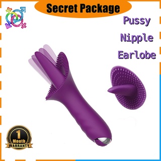【1 month warranty】Licking Tongue Nipple Clit Vibrator for women Vagina Sex Toys for Female Girls (1)