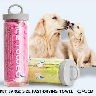 【Ready Stock】◙Cute Polar Bear Design Large Size Highly asorbent and fast drying pet towel