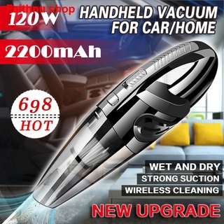 Car vacuum cleaner►✹Wireless Vacuum Cleaner Handheld Household Vacuum Cleaner 120W Rechargeable Port