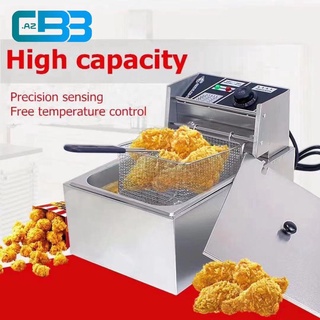 Ready Stock/◕CBB.AZ Professional-Style Electric Deep Fryer EH-81 Electric Fryer