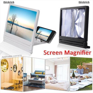 【thick】3D Mobile Screen Enlarge Lupe HD Video Enhancer Monitor Stand for Mobiles