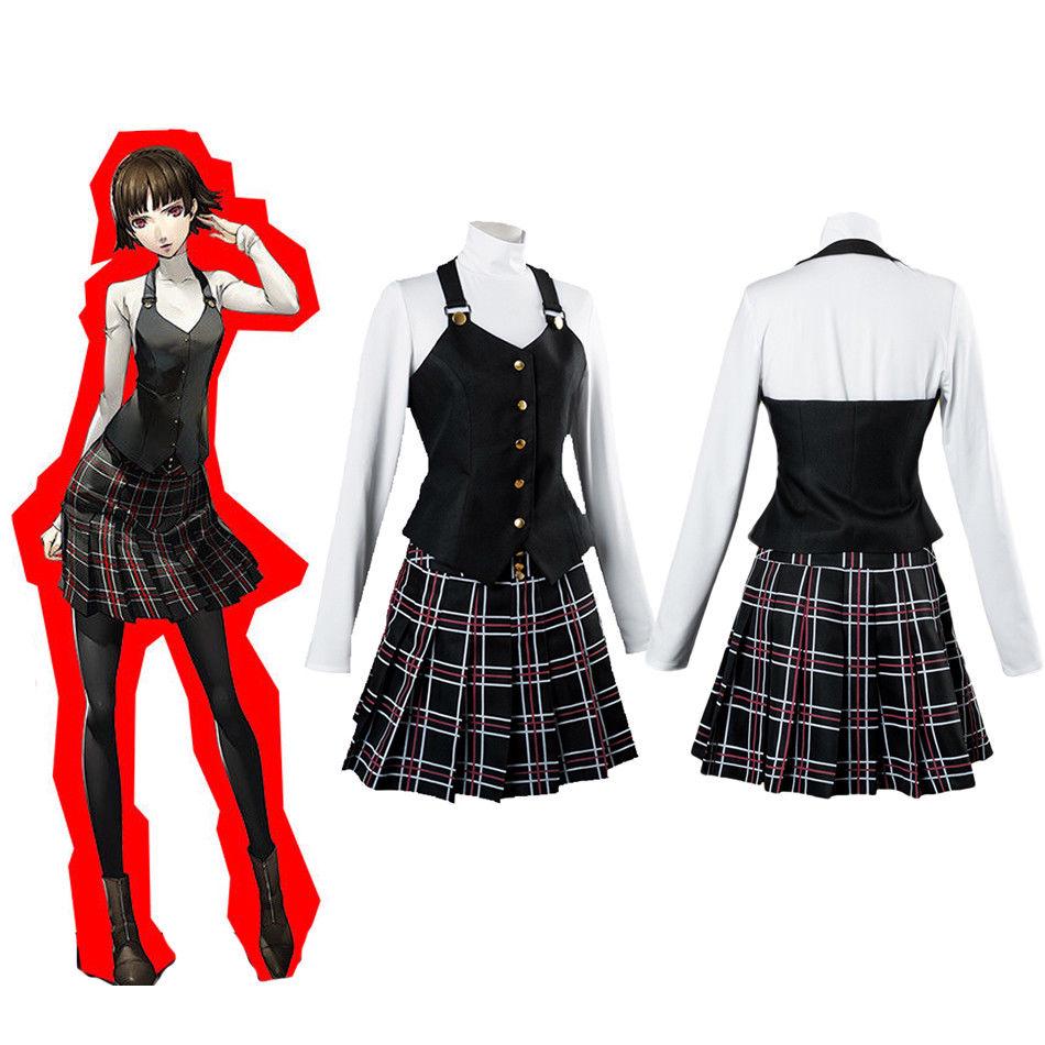 Persona 5 Makoto Niijima Queen Suit Dress Girls School Uniform Cosplay Costume