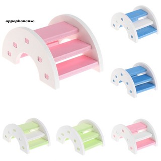 【OPHE】Hamster Hedgehog Rainbow Arch Bridge Small Animal Play Ladder Climb Kit Toy