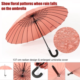 Multi-purpose long handle sakura umbrella Windproof Flowering Umbrella