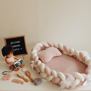 BAMBINA BABY MALLOW NEST IN DUSTY PINK (baby nest bed bassinet) (1)