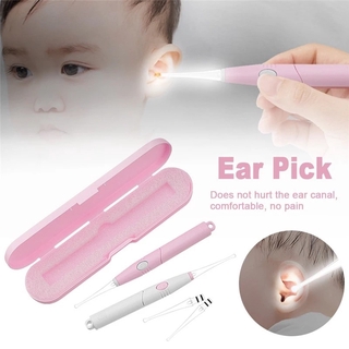 Baby Ear Pick Ear Cleaner Luminous Wax Removal Tool Flashlight Earpick Earwax Remover Spoon