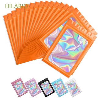 HILARIO For Food Storage Jewelry Packaging Packaging Bags Aluminum Foil Foil Pouch Smell Proof Bags Resealable Colorful Plastic Holographic Clear Sealing Bag/Multicolor