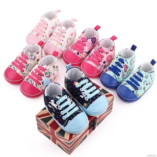 Autumn Baby Cartoon Pattern Sneaker Casual Lace-up Shoes Infant Soft-soled Shoes