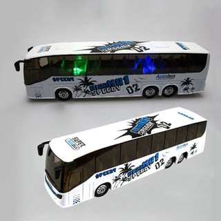 1:50 Diecast Metal Alloy Bus Toys With Openable Doors/Music/Light Color Random (3)