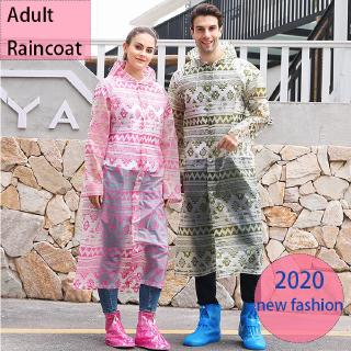 【Ready stock】Women Men Adult Eva Raincoat baju hujan Waterproof Jacket Rain Coat Hooded Poncho Rainwear