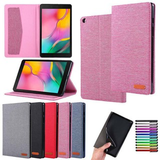 Fr Samsung Galaxy Tab A 8.0 2019 T290 T295 Tablet Leather Card Case Stand Cover