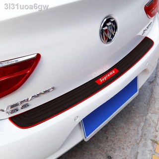 ✌✣✈1Pcs Car Rear Trunk Sill Plate Bumper Guard Rubber Pad Protector carbon fiber