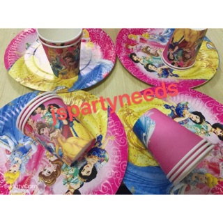 Princess paper cup&paper plate 10pcs per pack