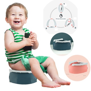 ✇∈New Arrival Kid Portable Toilet Training Baby Potty Toilet for Kids Fold Children Outdoor Travel S