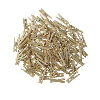 Wholesale Very Small Size 30mm Mini Natural Wooden Clips For Photo Clips Clothespin Craft Decoratio (1)