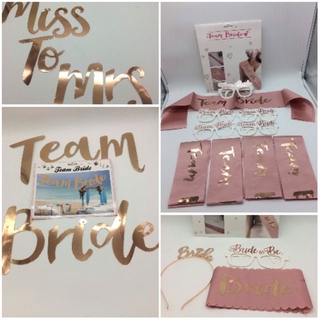 Team Bride Bridal Shower Theme Miss to Mrs banner - (ON-HAND)