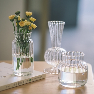 Nordic Flower Vases Ins Vase Creative Glass Vase Hydroponic Vase Green Plants Flower Vases (6)
