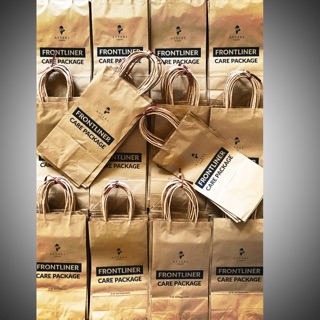 Size 10 AFTERS ELIQUID’s Personalized BROWN Kraff Paper Bags