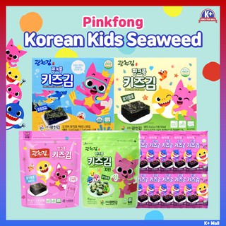 ❣️Ready Stock❣️[PINKFONG] Korean Seaweed Laver For Kids/ Low Salt Side Dishes/ Crispy Seaweed/ Seaweed Flakes