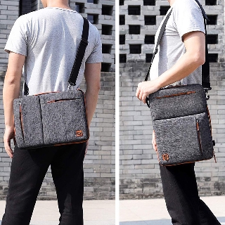 ⊙DOMISO Multi-use Strap Laptop Sleeve Bag With Handle For 10" 13" 14" 15.6" 17" Inch Laptop Shockpro