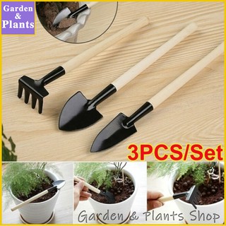 3Pcs Multi-Function Mini Gardening Tools Set Shovel Rake Plant Potted Spade Rake (1)