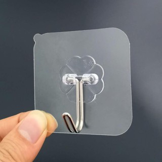 Transparent Strong Sticky Wall Hanging Nail-free Hook Kitchen Bathroom 1PC