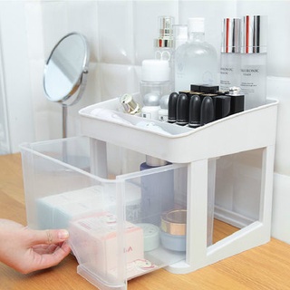 Cosmetics storage box desktop finishing box dressing table dustproof storage rack drawer type Skin C