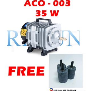 Resun ACO 003 Electromagnetic Air Compressor Oxygen Pump FREE 3pcs AIRSTONE