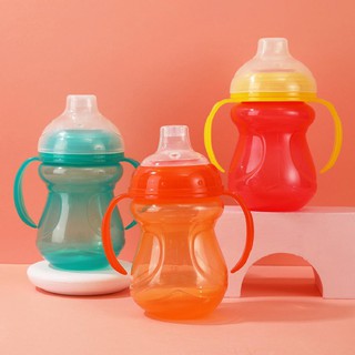 270ml Baby Bottle Double Handles Multifunctional BPA Free Infant Feeding Sippy Mug Food Grade Materi