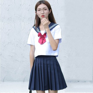 Japanese Girls Sailor Uniform Women Girl JK Student School Cosplay Costume (9)