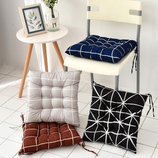 [VIP]40x40cm Soft Square Stripe Seat Home Office Tie on Chair Cushion Car Pad Pillow