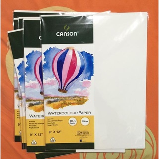 Canson Watercolor Paper Min 2 packs of 10sheet pack (2)