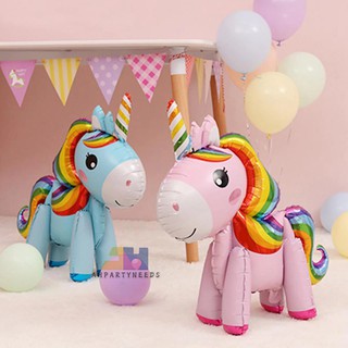 1Pcs Rainbow Unicorn Foil Balloons Figures Unicorn Party Decor Birthday Decoration Party Favor