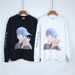 Adlv Couples Fashion Round neck Sweatshirts Classic boy printing Loose Casual Long Sleeve Pullover Tops Unisex