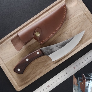 XYj 5.5'' Handmade Forged Steel Butcher Knife Pocket Outdoor Camping Knife Butcher Boning Fish Knife